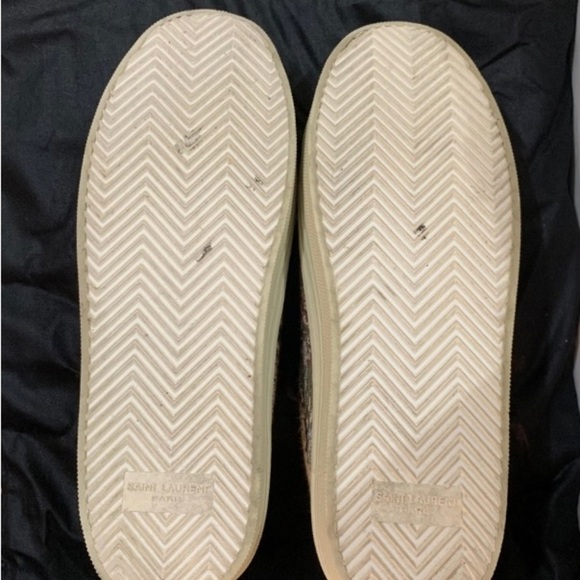 Saint Laurent Tapestry Platform Sneakers - Picture 7 of 7